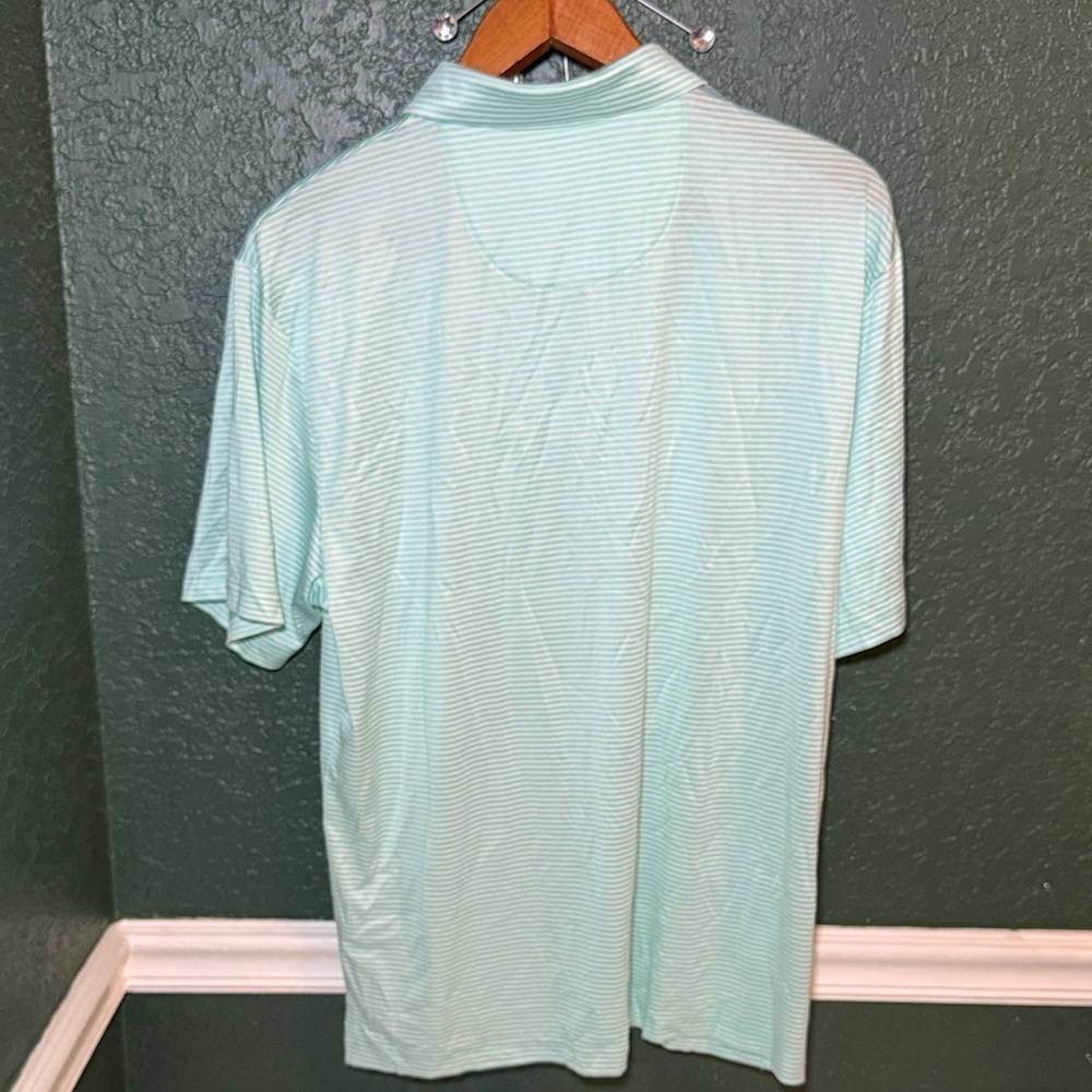 NEW! Jack Nicklaus Men’s Golf Polo Striped Shirt Large With Sun Protection - Picture 9 of 11